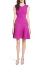 Women's Milly Geo Textured Fit & Flare Dress, Size - Pink