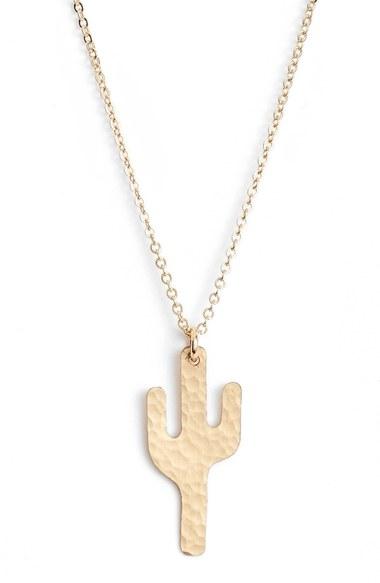 Women's Nashelle Cactus Pendant Necklace
