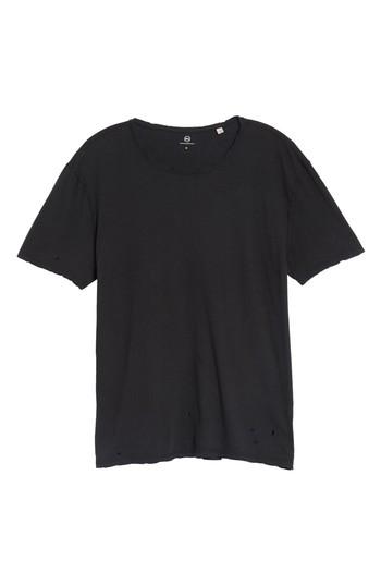 Men's Ag Ramsey Shredded Hem T-shirt, Size - Black