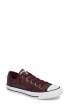 Women's Converse Chuck Taylor All Star Ox Leather Sneaker M - Burgundy