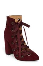 Women's Daya By Zendaya Najah Ribbon Bootie .5 M - Burgundy