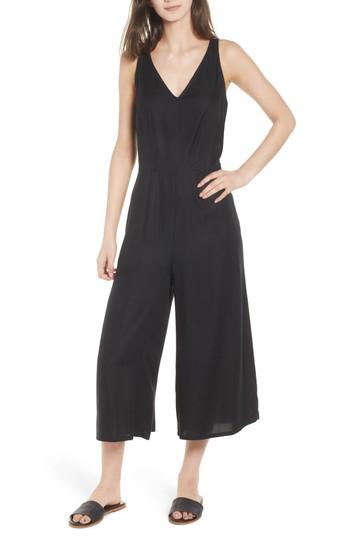 Women's Hinge Double-v Jumpsuit, Size - Black