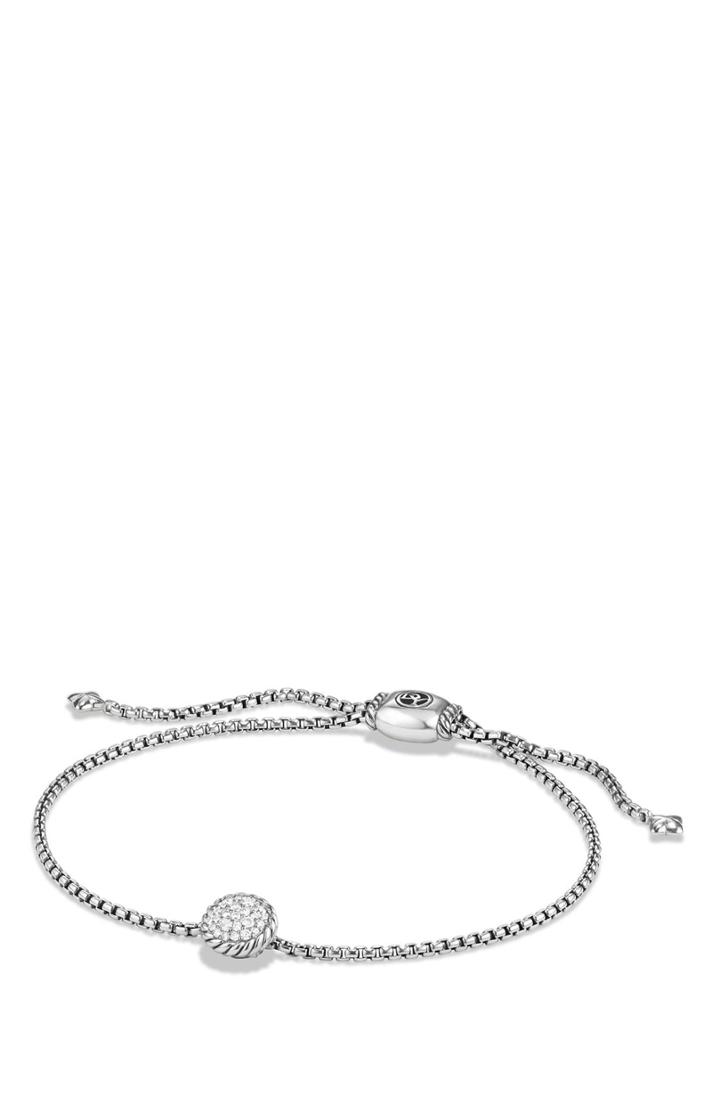 Women's David Yurman 'chatelaine' Bracelet With Black Diamonds