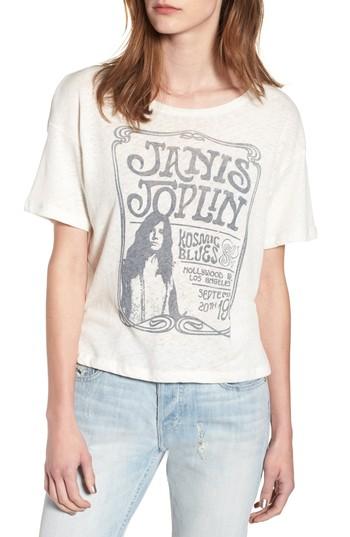 Women's Junk Food Janis Joplin Tee - White