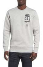 Men's Adidas International Fit Sweatshirt, Size Small - Grey