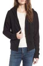 Women's James Perse H Terry Zip Hoodie, Size 1 - Black