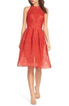 Women's Bronx And Banco Notte Lace Fit & Flare Dress - Red