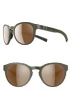 Women's Adidas Proshift 3dx Lst 52mm Sunglasses - Khaki Olive/ Contrast Silver