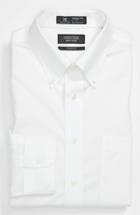 Men's Nordstrom Men's Shop Smartcare(tm) Classic Fit Pinpoint Dress Shirt 32 - White (online Only)