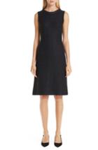 Women's St. John Collection Adina Chain Trim Knit Dress - Black