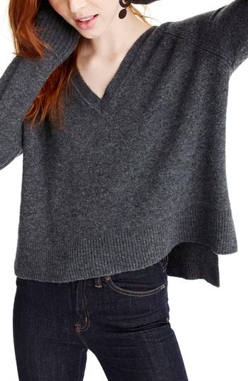 Women's J.crew Supersoft Yarn V-neck Sweater