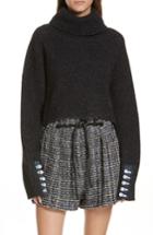 Women's 3.1 Phillip Lim Button Cuff Wool Blend Sweater - Black