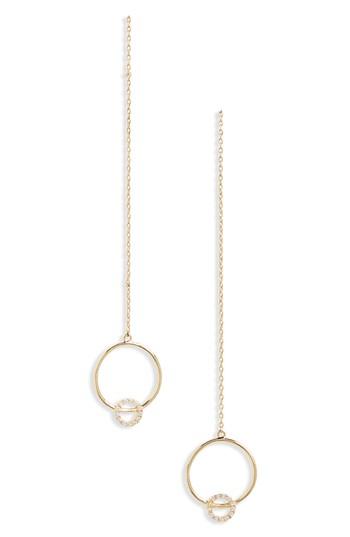 Women's Loren Olivia Crystal Circle Drop Earrings