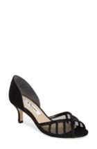 Women's Nina Corita Embellished Mesh Sandal .5 M - Black