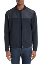 Men's Armani Collezioni Contrast Yoke Full Zip Sweatshirt
