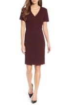 Women's Boss Domandia V-neck Sheath Dress R - Red