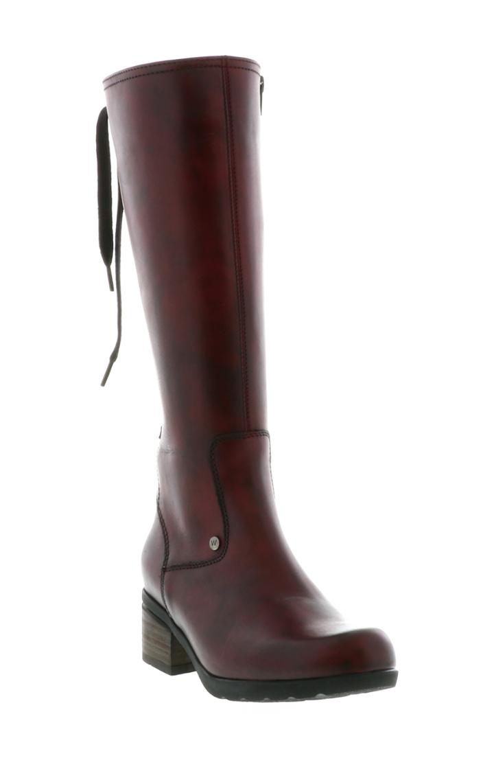 Women's Wolky Hayen Knee High Boot -6.5us / 37eu - Burgundy