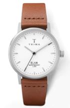 Women's Triwa Pearl Elva Leather Strap Watch, 28mm