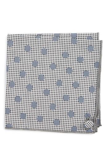 Men's Armstrong & Wilson Feeling Grey Cotton Pocket Square, Size - Grey