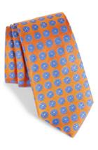Men's Nordstrom Men's Shop Carlos Medallion Silk Tie, Size - Orange