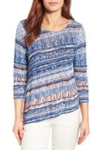 Women's Nic+zoe Oceanside Linen Blend Top