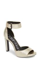Women's Calvin Klein Marinda Halo Strap Sandal M - Metallic