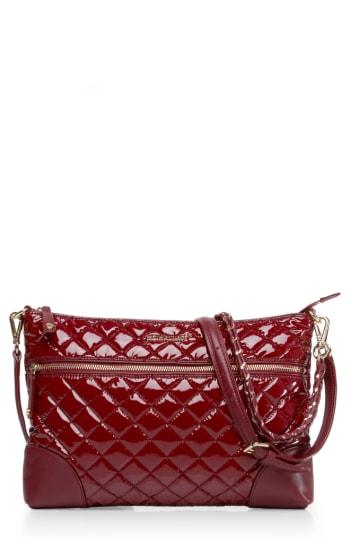 Mz Wallace Medium Crosby Bedford Nylon Crossbody Bag - Red