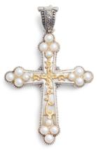 Women's Konstantino Thalia Pearl Cross Pendant