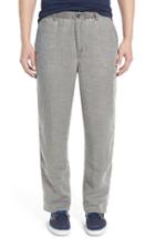 Men's Tommy Bahama 'new Linen On The Beach' Easy Fit Pants - Grey