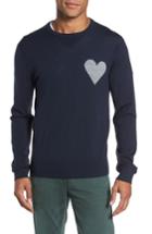 Men's Michael Bastian Heart-on Intarsia Merino Sweater