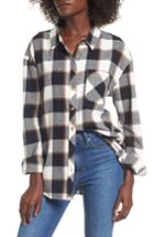 Women's Thread & Supply Sol Plaid Shirt - Black