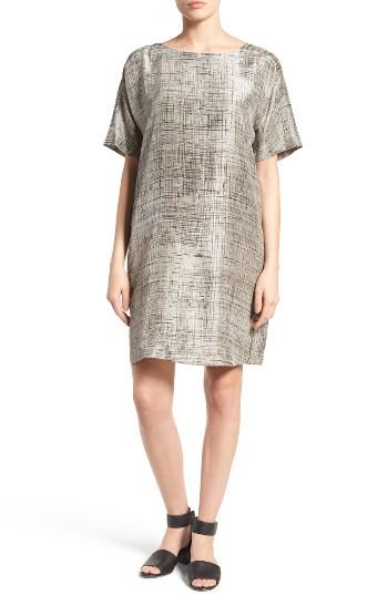 Women's Eileen Fisher Silk Shift Dress