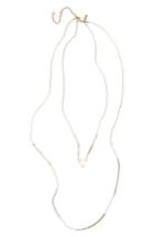 Women's Topshop Triangle Charm Beaded Layer Necklace