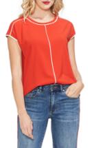 Women's Vince Camuto Cap Sleeve Top, Size - Red