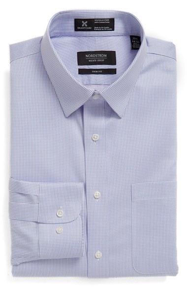 Men's Nordstrom Men's Shop Smartcare(tm) Trim Fit Stripe Dress Shirt