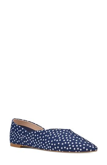 Women's Nine West Monika Skimmer Flat .5 M - Metallic