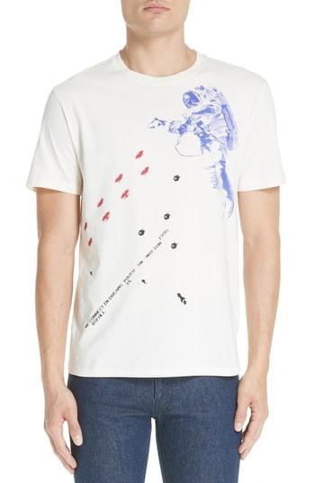 Men's Raf Simons Slim Fit Astronaut Graphic T-shirt - White