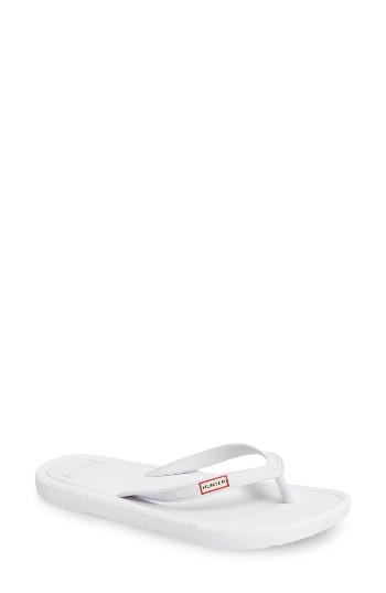 Women's Hunter Original Flip Flop M - White