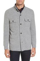 Men's Michael Bastian Merino & Yak Wool Mock Neck Cardigan