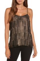 Women's Trouve Metallic Fringe Tank - Metallic