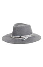 Women's Maison Michel Charles Genuine Rabbit Fur Felt Hat - Grey