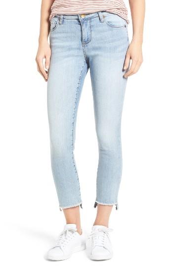Women's Kut From The Kloth Reese Uneven Hem Straight Ankle Jeans