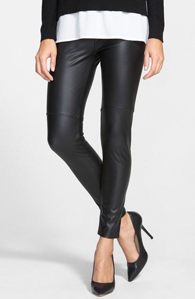 Women's Lysse Faux Leather Leggings - Black