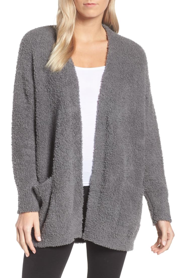 Women's Barefoot Dreams Cozychic Cardigan /x-large - Grey