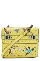 Topshop Polly Bird Embroidered Crossbody Bag - Yellow