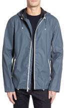 Men's Cole Haan Rubberized Hooded Jacket - Grey