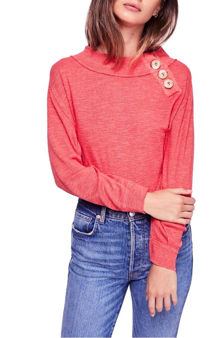 Women's Free People Don't Forget Me Top - Red