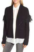 Women's Chelsea28 Tulle Ruffle Cardigan - Black