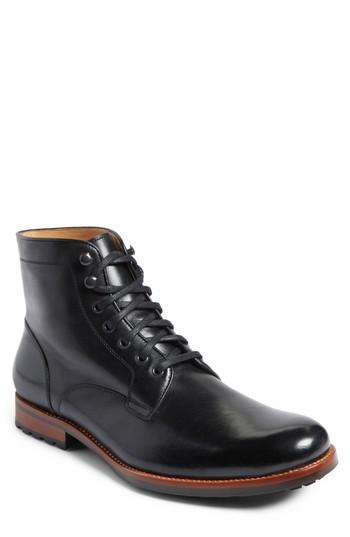 Men's John W. Nordstrom Axeford Plain Toe Boot M - Black