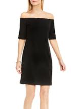 Women's Vince Camuto Off The Shoulder Knit Dress - Black